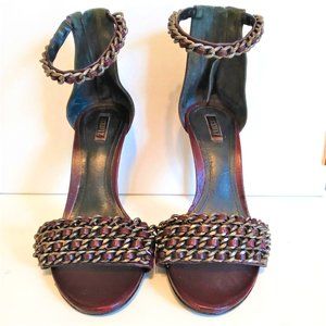 SCHUTZ Stilettos with chain links detail